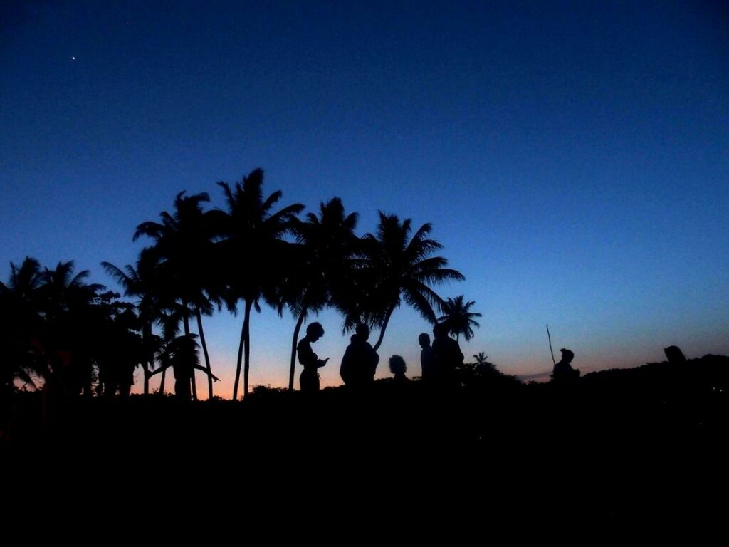 Plage de Cayenne en Guyane.